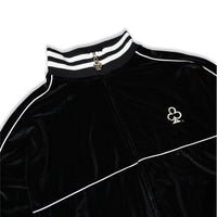 CLUB LOGO VELOUR JACKET (BLACK)