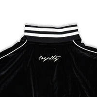 CLUB LOGO VELOUR JACKET (BLACK)