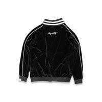 CLUB LOGO VELOUR JACKET (BLACK)