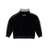 CLUB LOGO VELOUR JACKET (BLACK)