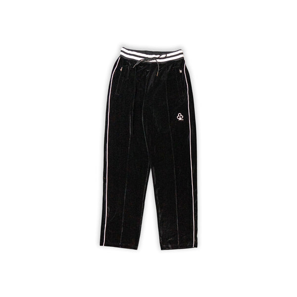 CLUB LOGO VELOUR PANTS (BLACK)