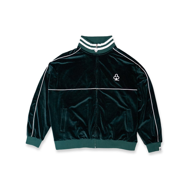 CLUB LOGO VELOUR JACKET (GREEN)