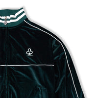 CLUB LOGO VELOUR JACKET (GREEN)