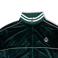 CLUB LOGO VELOUR JACKET (GREEN)