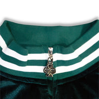 CLUB LOGO VELOUR JACKET (GREEN)
