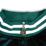CLUB LOGO VELOUR JACKET (GREEN)
