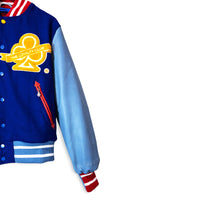 THE LOYALTY CLUB VARSITY JACKET (BLUE/RED/YELLOW)