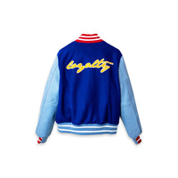 THE LOYALTY CLUB VARSITY JACKET (BLUE/RED/YELLOW)