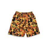 CAMO MESH SHORTS (ORANGE)
