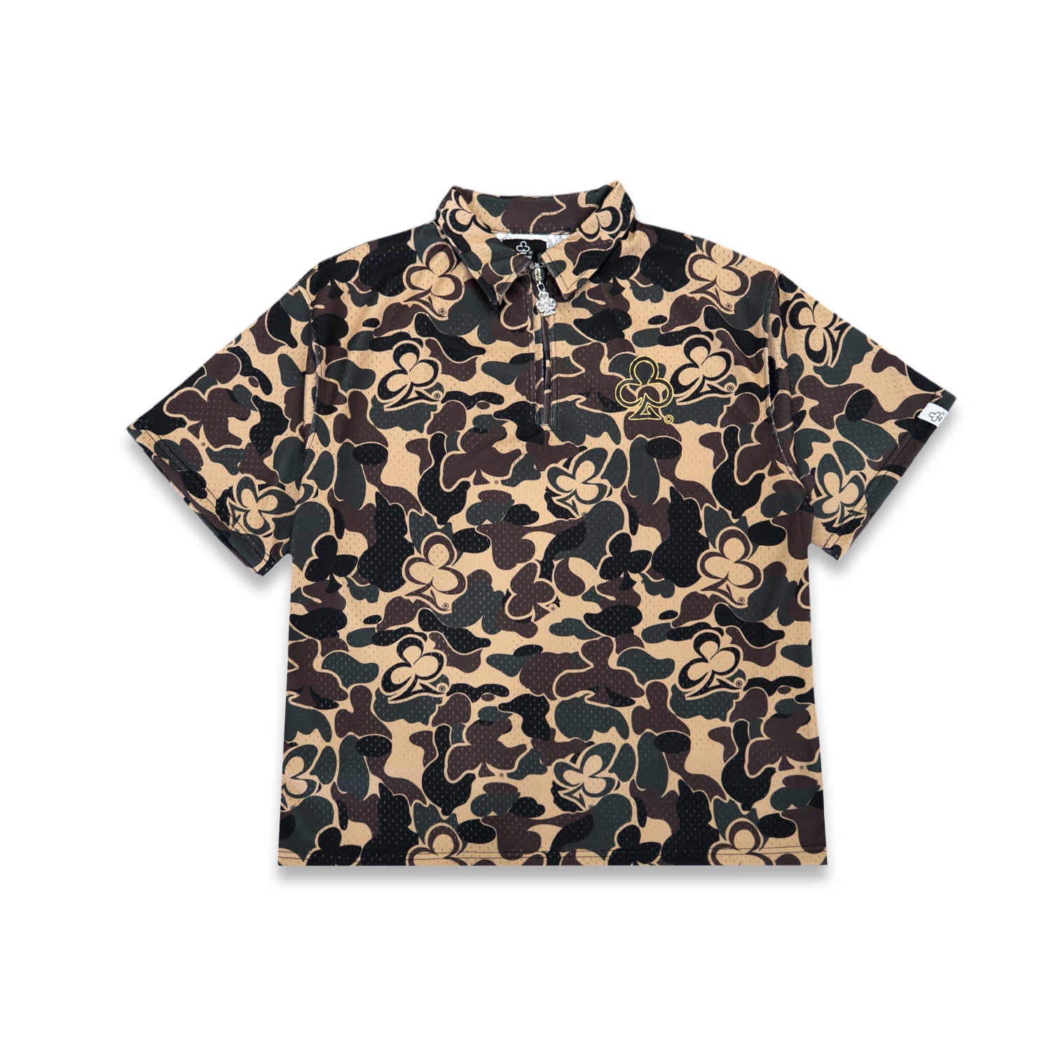 CAMO HALF ZIP SHIRT (GREEN) – The Loyalty Club
