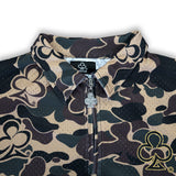 CAMO HALF ZIP SHIRT (GREEN)