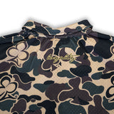 CAMO HALF ZIP SHIRT (GREEN)
