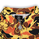 CAMO HALF ZIP SHIRT (ORANGE)