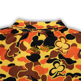 CAMO HALF ZIP SHIRT (ORANGE)