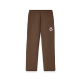 CLUB LOGO OPEN HEM SWEATPANTS (MOCHA)