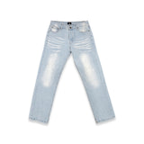 504 "EVERYDAY" LIGHT WASH DENIM JEANS