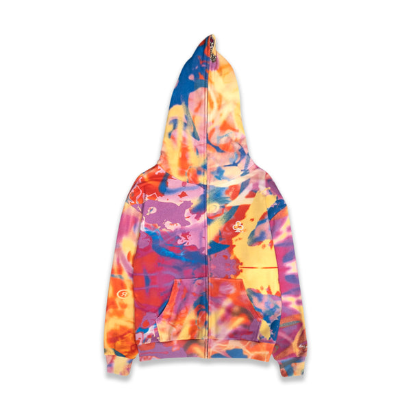 LOYALTY TIE DYE FULL ZIP HOODIE