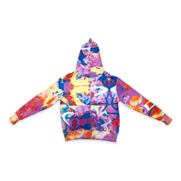 LOYALTY TIE DYE FULL ZIP HOODIE