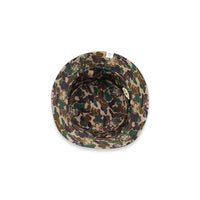 REVERSIBLE CAMO/BLACK BUCKET HAT