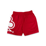 CLUB LOGO NYLON SHORTS (RED)