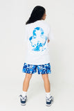 BLUE CAMO CLUB ♣️® TEE (WHITE)