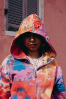 LOYALTY TIE DYE FULL ZIP HOODIE