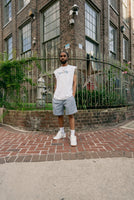 CLUB LOGO MESH SHORTS (LIGHT BLUE)
