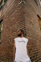 LOYALTY CLUB CUT OFF TEE (WHITE)