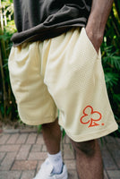 CLUB LOGO MESH SHORTS (YELLOW