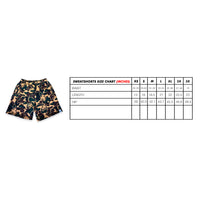 CAMO SWEAT SHORTS (GRN/TAN)
