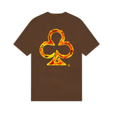 ♣️® LOGO FLAME TEE (BROWN)