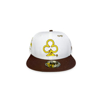 ♣️® LOGO FITTED HAT (CREAM/BROWN)