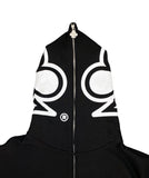 CLUB LOGO FULL ZIP HOODIE (BLACK)